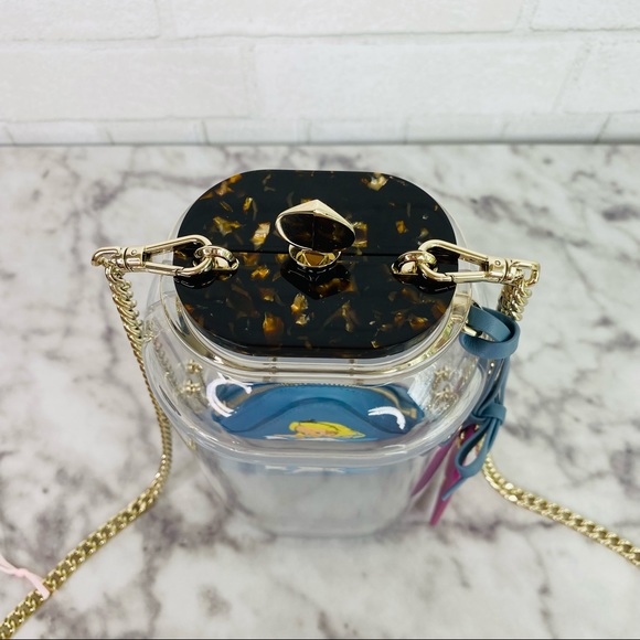 Disney X Kate Spade Alice In Wonderland Alice In A Bottle 3D Glass Crossbody Bag - Picture 3 of 16